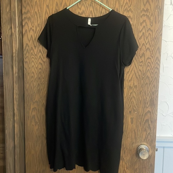 Black T Shirt Dress M - Picture 1 of 5
